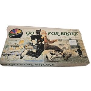 Vintage 1965 "Go For Broke" Board Game‎ by Selchow & Righter  Spend a Million